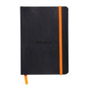 Rhodia - Carnet A6 ligne 72 feuilles 90gr noir