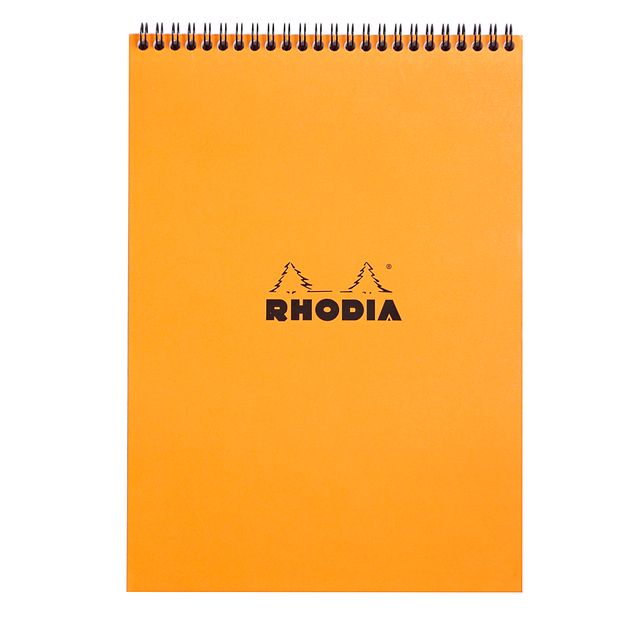 Rhodia -  Spiraalblok a4 lijn 160pag 80gr or | 5 stuks
