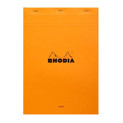 Rhodia - Bloc-notes A4 ligne 80 feuilles 80gr orange