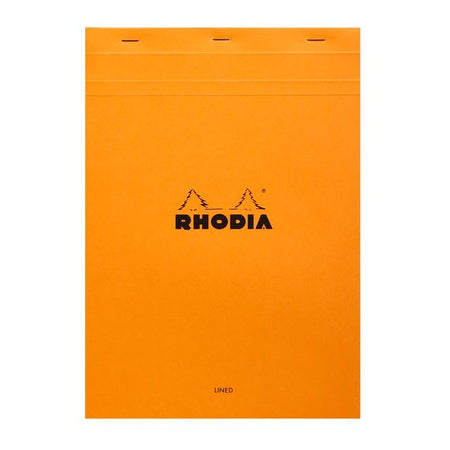Rhodia - Bloc-notes A4 ligne 80 feuilles 80gr orange