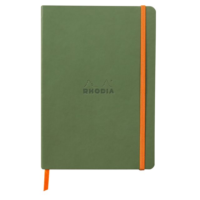 Rhodia -  Notitieboek A5 lijn 80 vel 90gr saliegroen