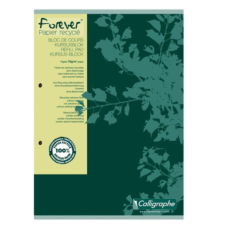 Clairefontaine -  Cursusblk cf calligraphe a4 ln 2g 200pag 70gr gn | 5 stuks