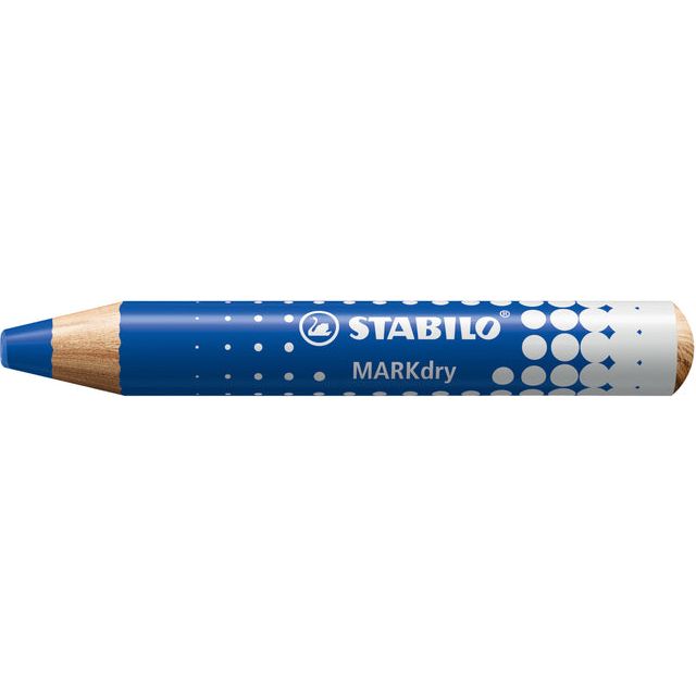 Stabilo - Crayon blanc markdry 648/41 bleu