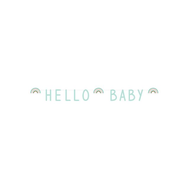 Haza - Letterender Haza Hello Baby Mintgroen 2,50m | 5 pièces