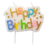 Haza -  Kaarsje Happy 'Happy birthday' 10.5cm | 5 stuks