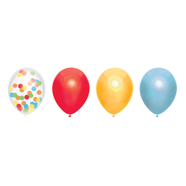 Haza - Ballons Over The Rainbow 30cm 6 pièces assorties | 5 pièces
