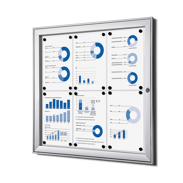 Quantore - abschließbares Notizbuch Indoor Silber 6x A4