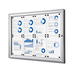 Quantore - Luxus-Anzeigetafel 8x A4 Silber