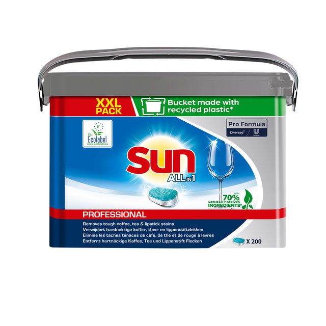 Sun - Tablettes pour lave-vaisselle Pro Formula All-in-one XXL 200 pièces