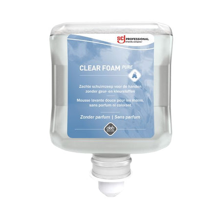 SC Johnson -  Handzeep scj clear foam pure parfumvrij 1l | 6 stuks