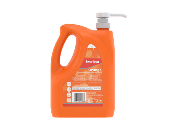 SC Johnson Professio - Nettoyant pour les mains SCJ Swarfega Orange 4 litres avec pompe