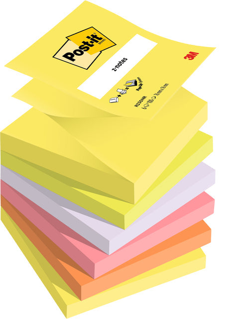 Post-it-Memolok 3M Post-it Z-note R330 76x76mm Couleur de cul | 12 pièces