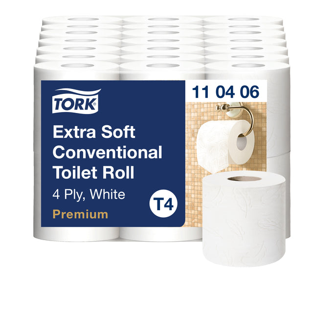 Tork - papier toilette T4 Premium 4lgs blanc 110406