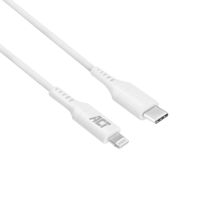 ACT -   USB 2.0 laad- en datakabel C male Lightning male 1 meter, MFI gecertificeerd