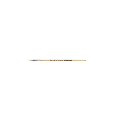 Qrea - Brosse cheveux synthétiques no. 2 largeur 3,0 mm | 12 pièces