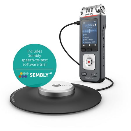 Philips -  VoiceTracer Zwart, Grijs