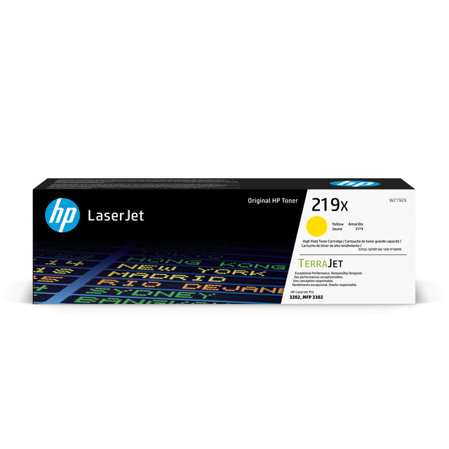 HP - Cartouche toner w2192x 219x jaune