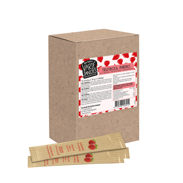 Van Oordt - Tartinade de fruits VarieJantjes fraises 12x15 grammes