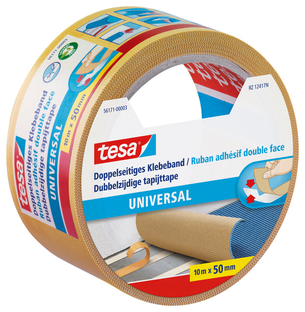 Tesa - ijte ® universal 10mx50mm doppelseitig weiß | 6 Stück