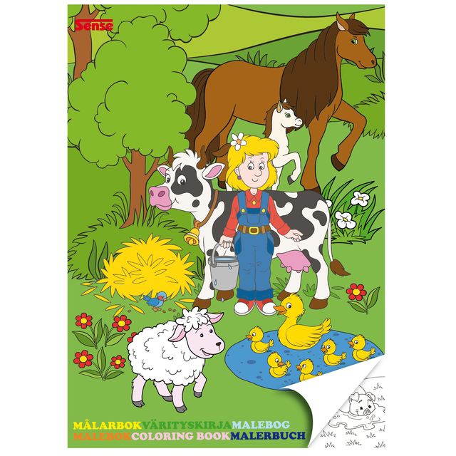 Sense - Ferme de livres à colorier