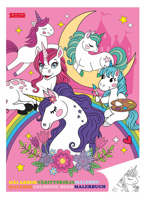 Sense - Livre à colorier Haza Unicorns