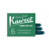 Kaweco - Cartouche d'encre verte boîte de 6 pièces
