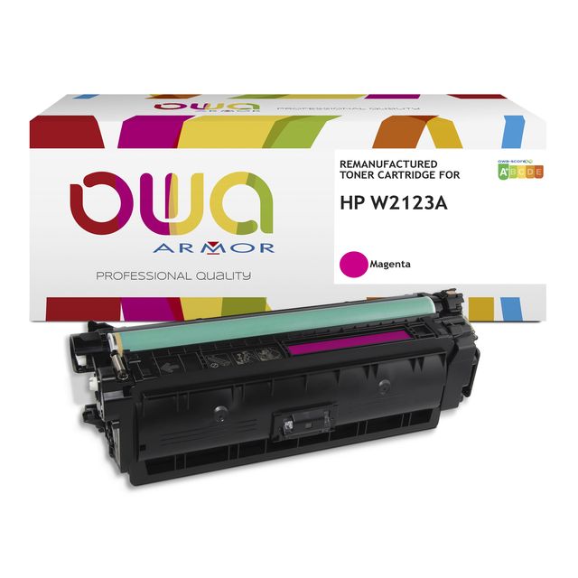 OWA -  Tonercartridge  hp w2123a rood