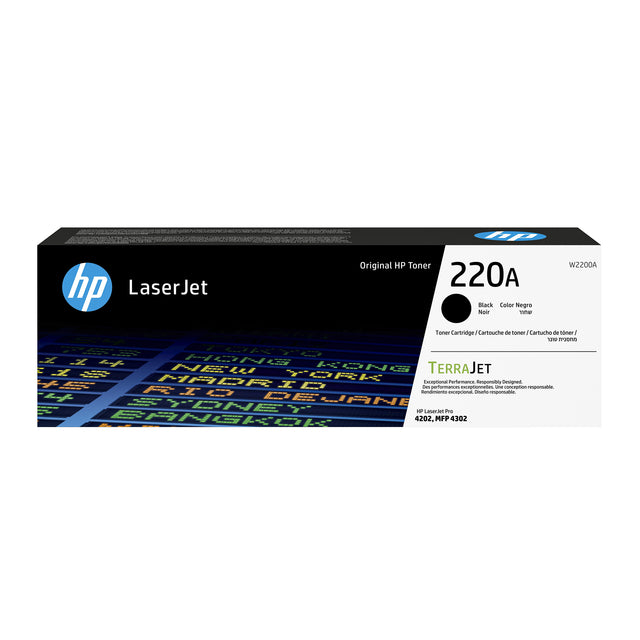 HP -  220A originele LaserJet-tonercartridge, zwart