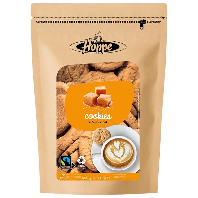 Hoppe - Bakkers Proud biscuits au caramel sel de mer, sac de 900 g