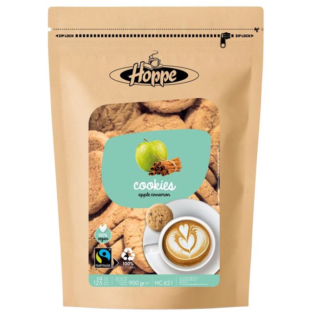 Hoppe -  Koekjes  cookies fairtrade appel kaneel | 4 stuks