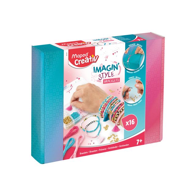 Maped - Parure de bracelets Creativ Imagin'Style 16 pièces assorties