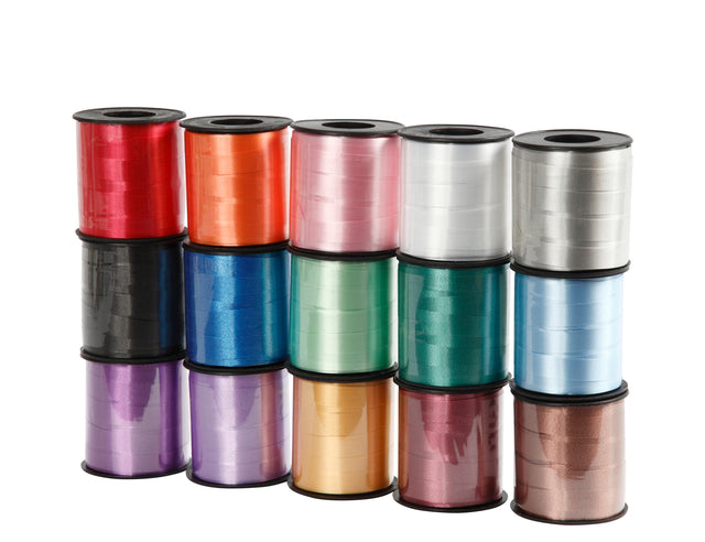 Creotime - Ruban à friser Creativ Company 50 mètres x 10 mm boîte de 15 couleurs