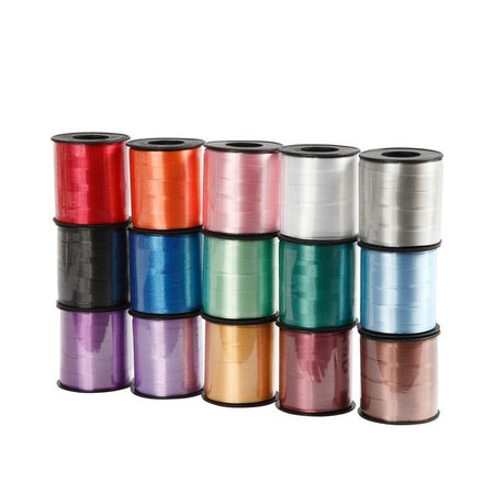 Creotime - Ruban à friser Creativ Company 50 mètres x 10 mm boîte de 15 couleurs