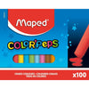 Maped - Craie pour tableau Color'Peps boîte de 100 pièces assorties