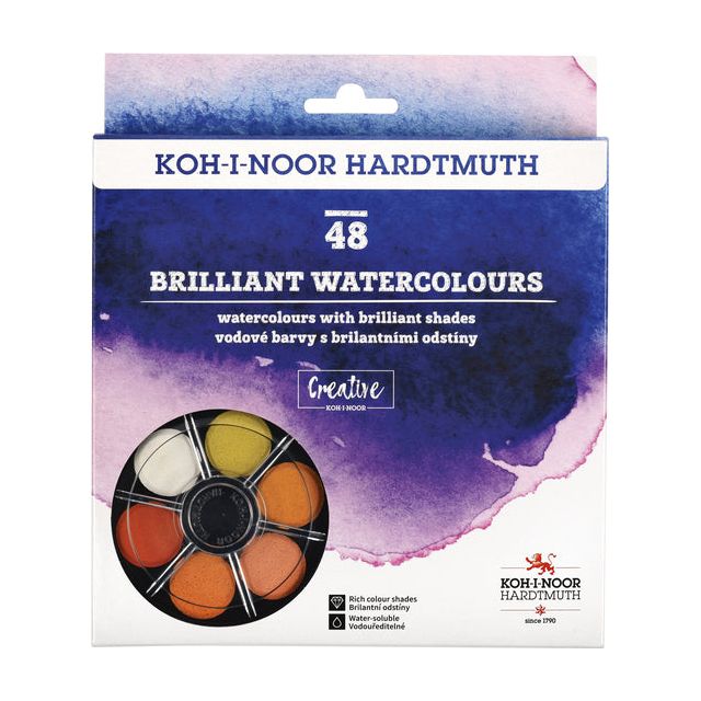 Koh-i-noor-Aquarel-Farbe Koh-i-noor Briljant Arsch | 6 Stücke