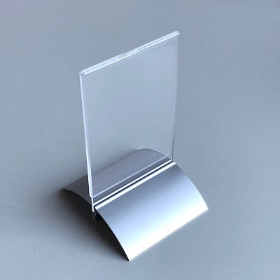 Klika - Présentateur Din A7 74x105mm avec base en aluminium