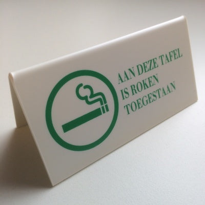 Klika - Panneau lxh 125x65mm AUTORISATION DE FUMER