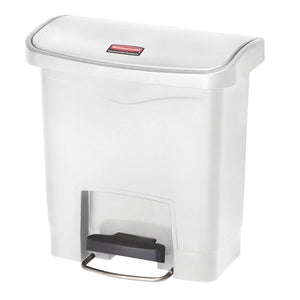 Rubbermaid - Poubelle à pédale slim jim step on 15l blanc