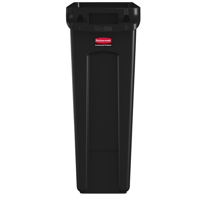 Rubbermaid -  Afvalbak slim jim vt 87l zwart