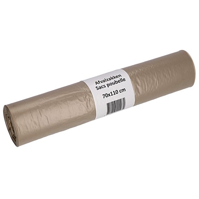 Cleaninq -  Afvalzak  70x110cm rcycld t50 120l transp | 10 stuks