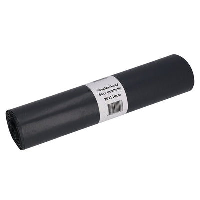 Cleaninq - Abfallbeutel 70x110cm LDPE recycelt T70 120L grau Rolle mit 20 Stück