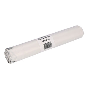 Cleaninq - Sac poubelle 60x80cm HDPE recyclé T23 60L transparent rouleau de 25 pièces