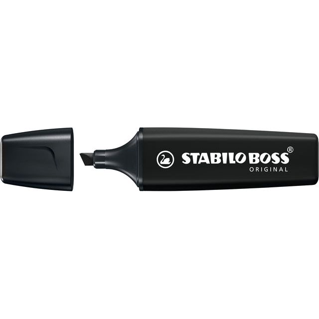 Stabilo - Marking Marker Boss 70/46 Nature Black | 10 pièces