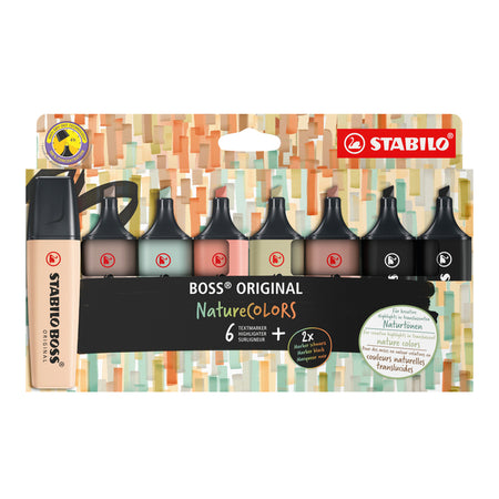 Stabilo -  Markeerstift boss 70/8 etui à 8st nature | 5 stuks