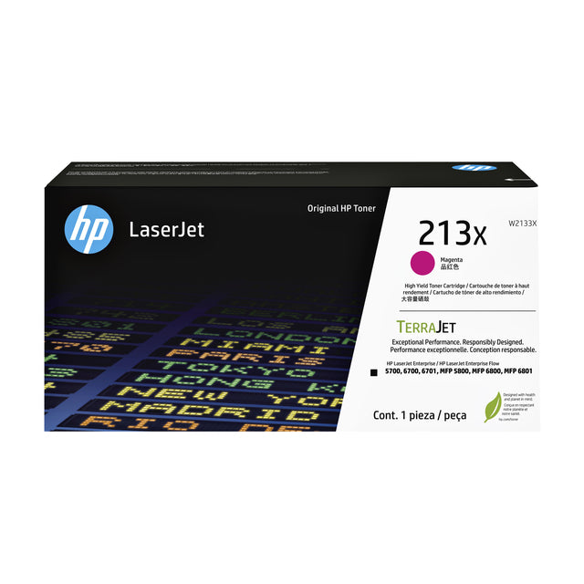 HP -  213X originele high-capacity LaserJet-tonercartridge, magenta
