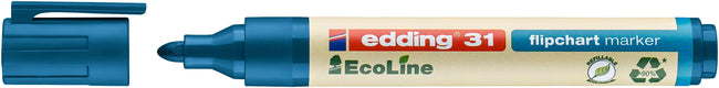 Edding - Feutre 31 EcoLine pour paperboard rond 1,5-3mm bleu | 10 pièces