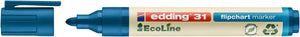 Edding - Feutre 31 EcoLine pour paperboard rond 1,5-3mm bleu | 10 pièces