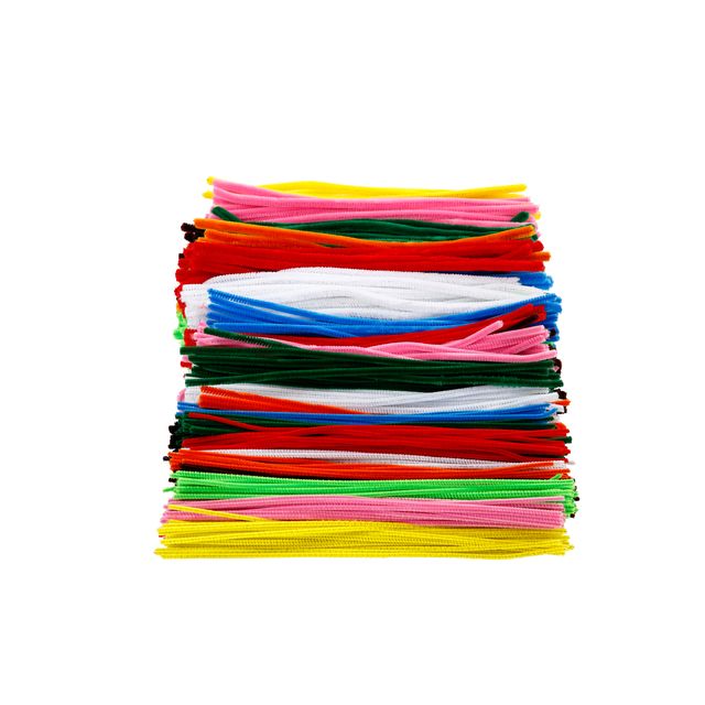 Creotime - Fil chenille Creativ Company 30cm épaisseur 4, 6, 9mm 700 pièces assorties
