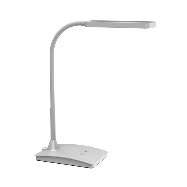 Maul - lampe de bureau nacrée, LED, à pied, vario de couleur, dimmable, argent