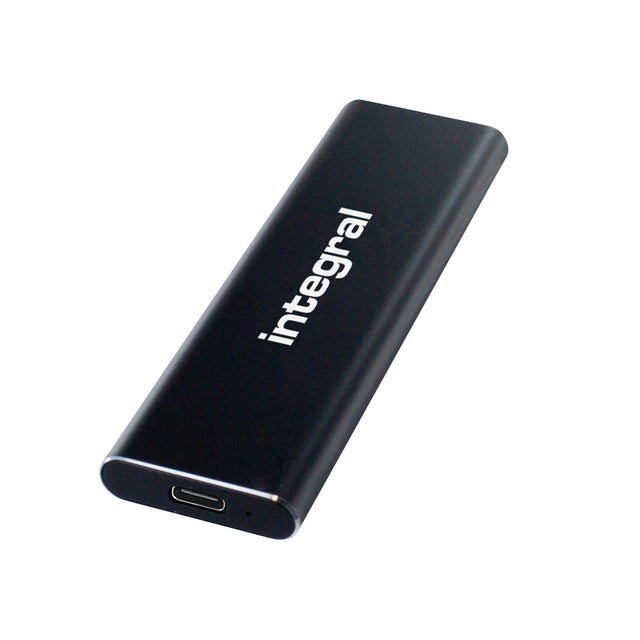 Integral -  INSSD2TPORT3.2SLIMX externe solide-state drive Thunderbolt technologie 2 TB USB Type-C 3.2 Gen 2 (3.1 Gen 2) Zwart